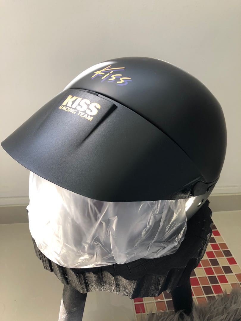 Kiss Helmet L Size Matte Black Motorcycles Motorcycle