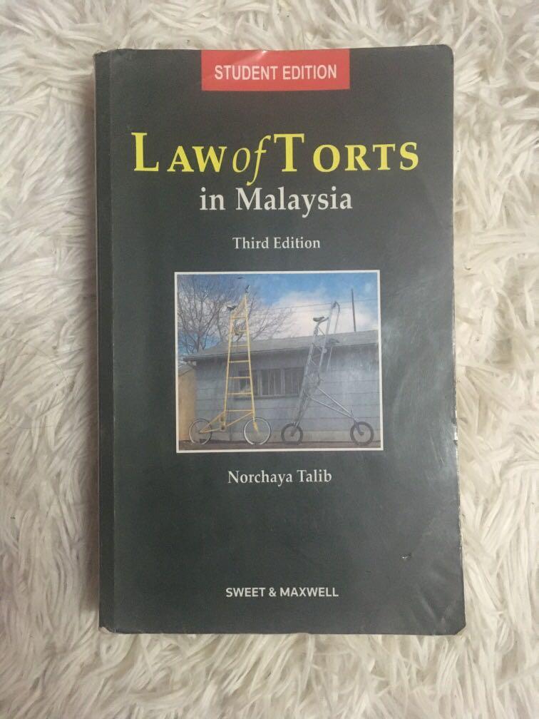 Law Of Torts In Malaysia Norchaya Talib Books Stationery Books On Carousell