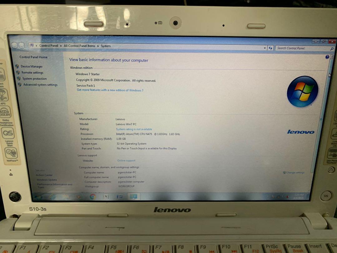 Lenovo ideapad S10-3s, Computers & Tech, Laptops & Notebooks on Carousell