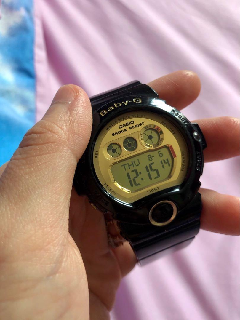Limited Edition Casio Baby G Black and Gold Watch Luxury Watches