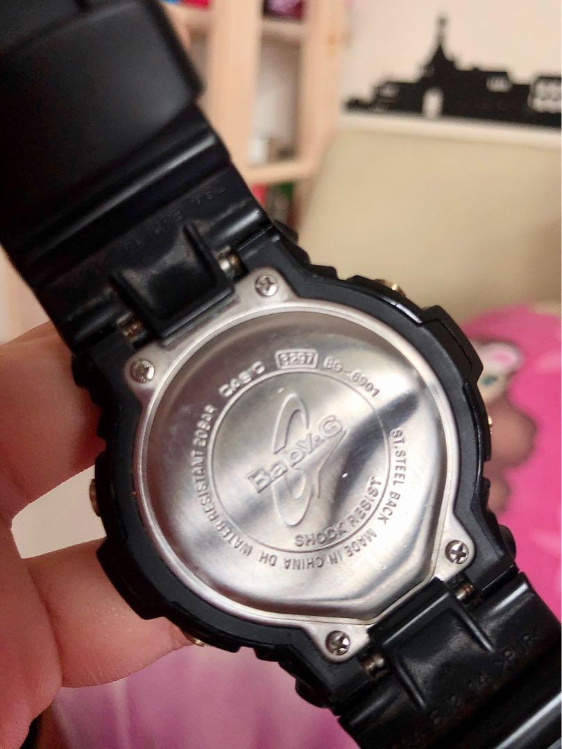 Casio baby g clearance black and gold