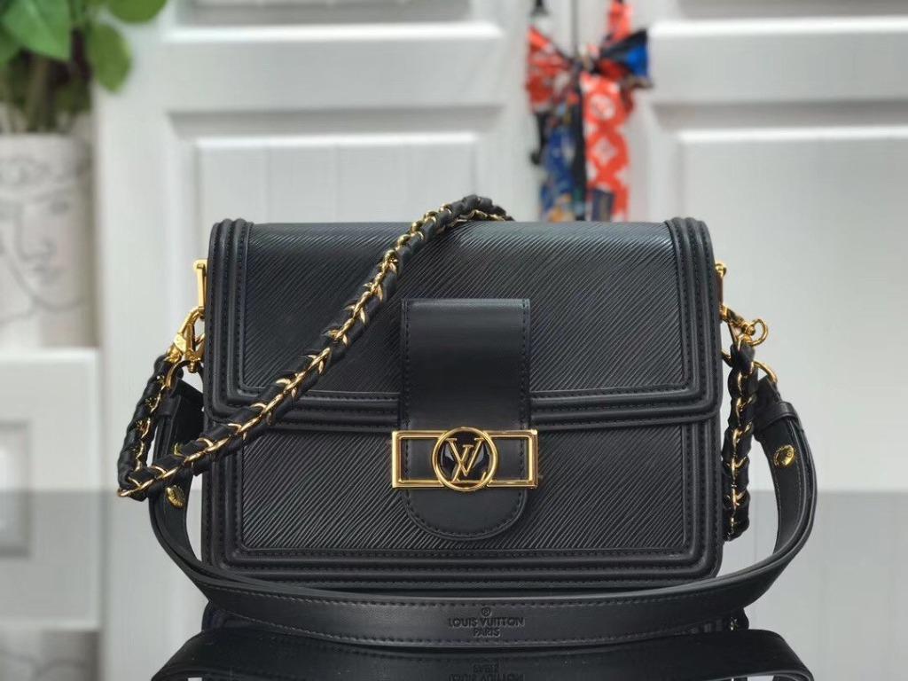 Louis Vuitton Dauphine mm Black EPI