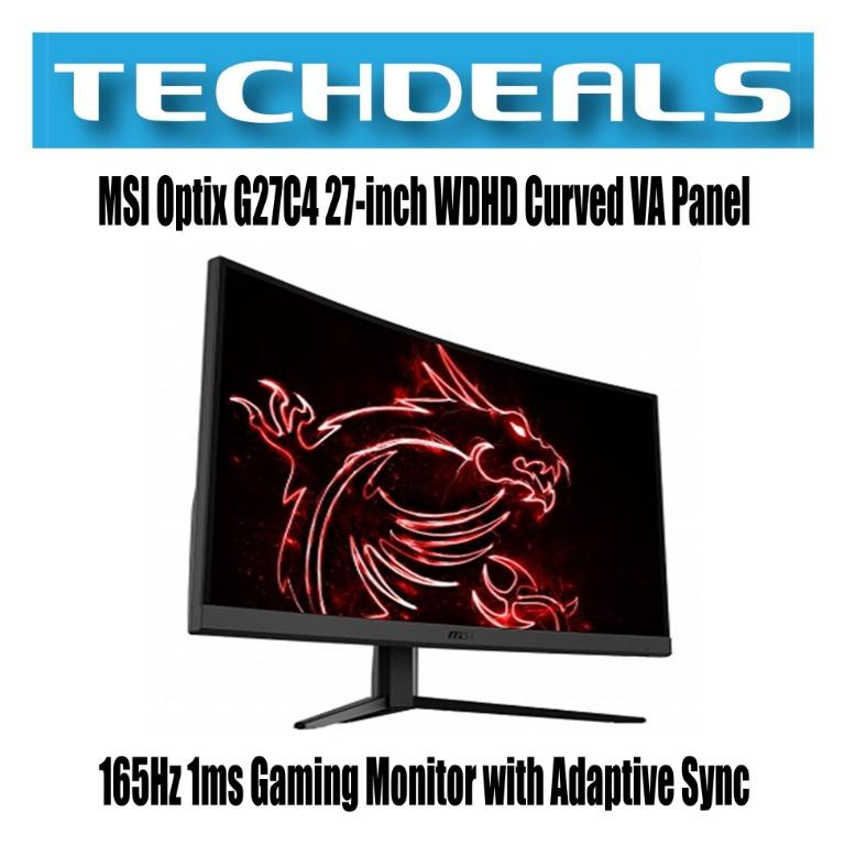 Msi Optix G27cq4 27 Inch Wqhd Curved Va Panel 165hz 1ms Gaming Monitor With Adaptive Sync Electronics Computer Parts Accessories On Carousell