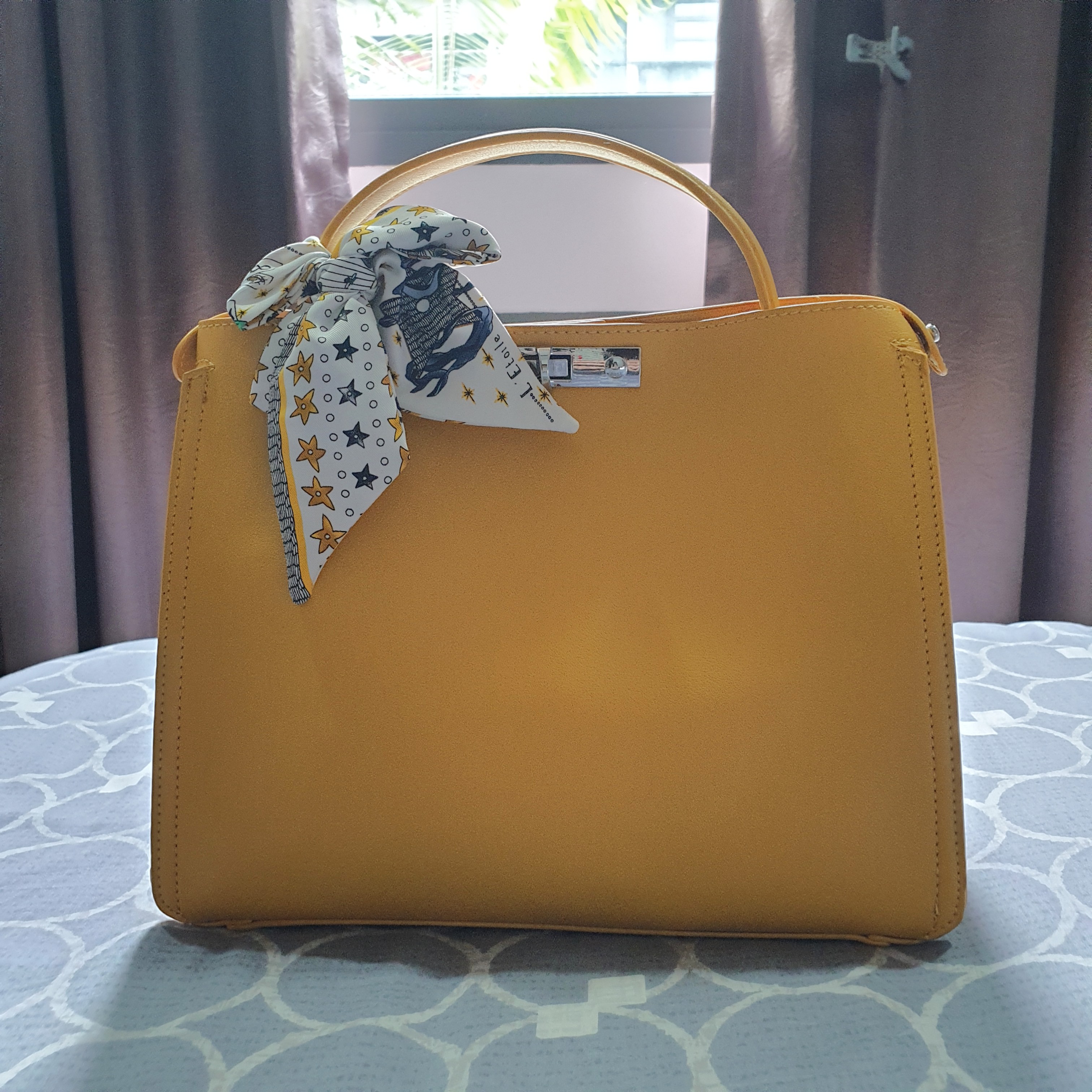 mustard yellow bag