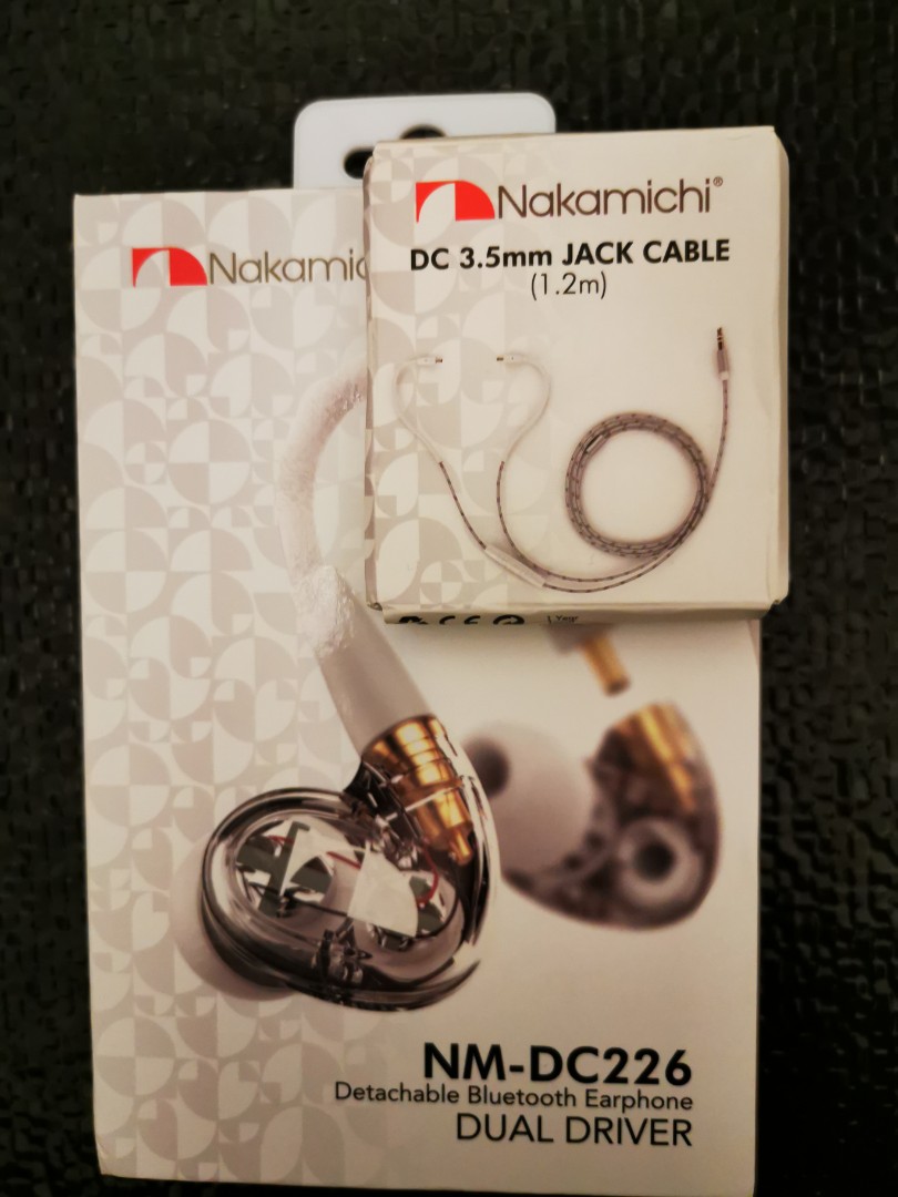 Nakamichi NM DC226 Detachable Bluetooth Earphones Audio