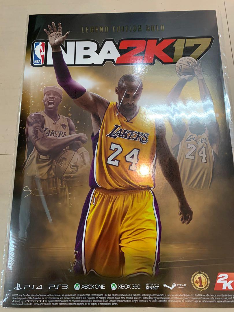 NBA2k17 Kobe Bryant Poster (Category: PlayStation) located in Pasay City. Submitted by ayinong168 (Listing ID 1026318880, Image 1). Description: Original Nba2k17 Kobe Bryant Poster, mint condition pm for inquiries.