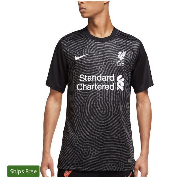 Nike 2020 21 Liverpool Goal Keeper Stadium Shirt åˆ©ç‰©æµ¦é»'è‰²çŸ­è¢–é¾é–€çƒè¡£sç¢¼ é‹å‹•ç