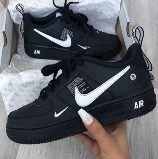 Nike Air Force 1 AF LV8 ULTILITY BLACK, Women's Fashion, Shoes on Carousell