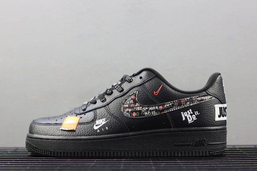 Black air force 1 just do it Clearance