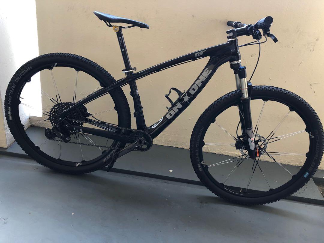 On one cheap carbon hardtail