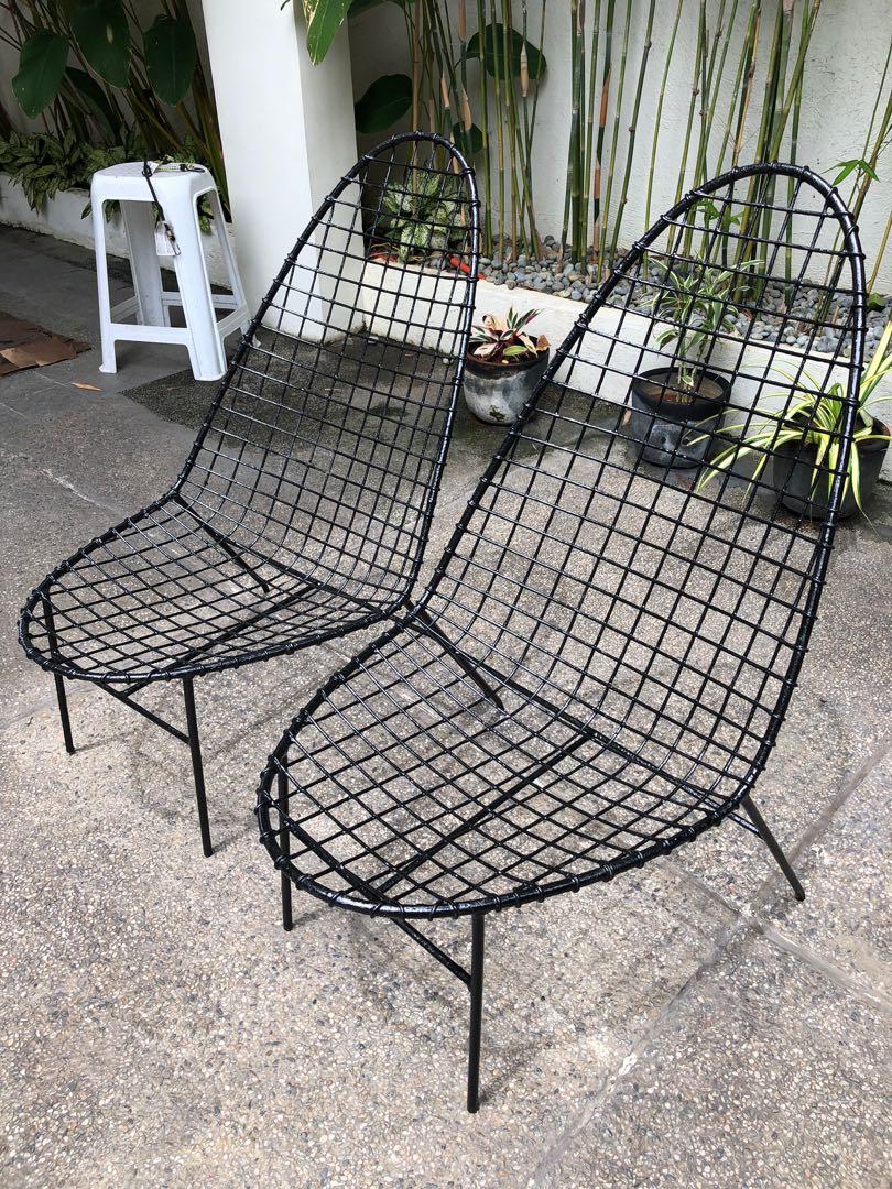 metal lounge chairs outdoor on Outdoor Metal Lounge Chairs Furniture Home Living Furniture Chairs On Carousell