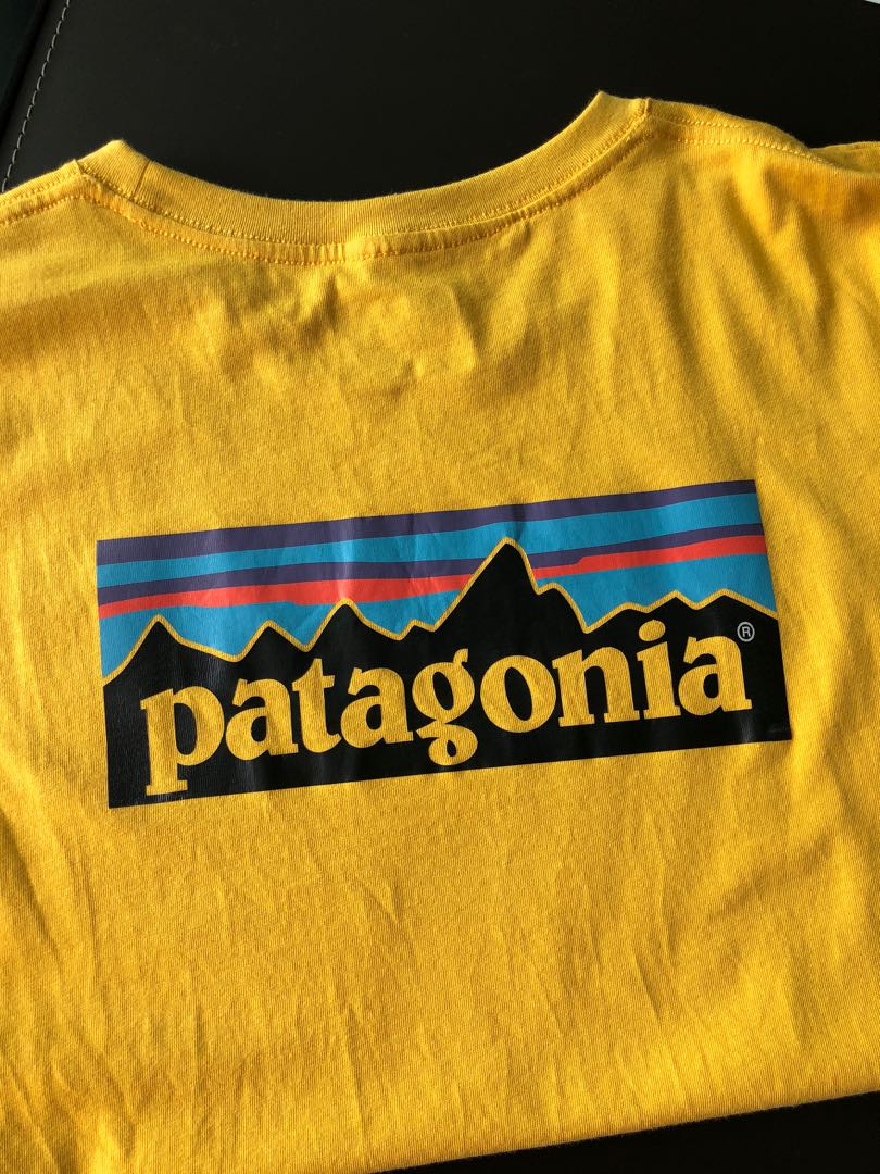 Patagonia yellow sales t shirt