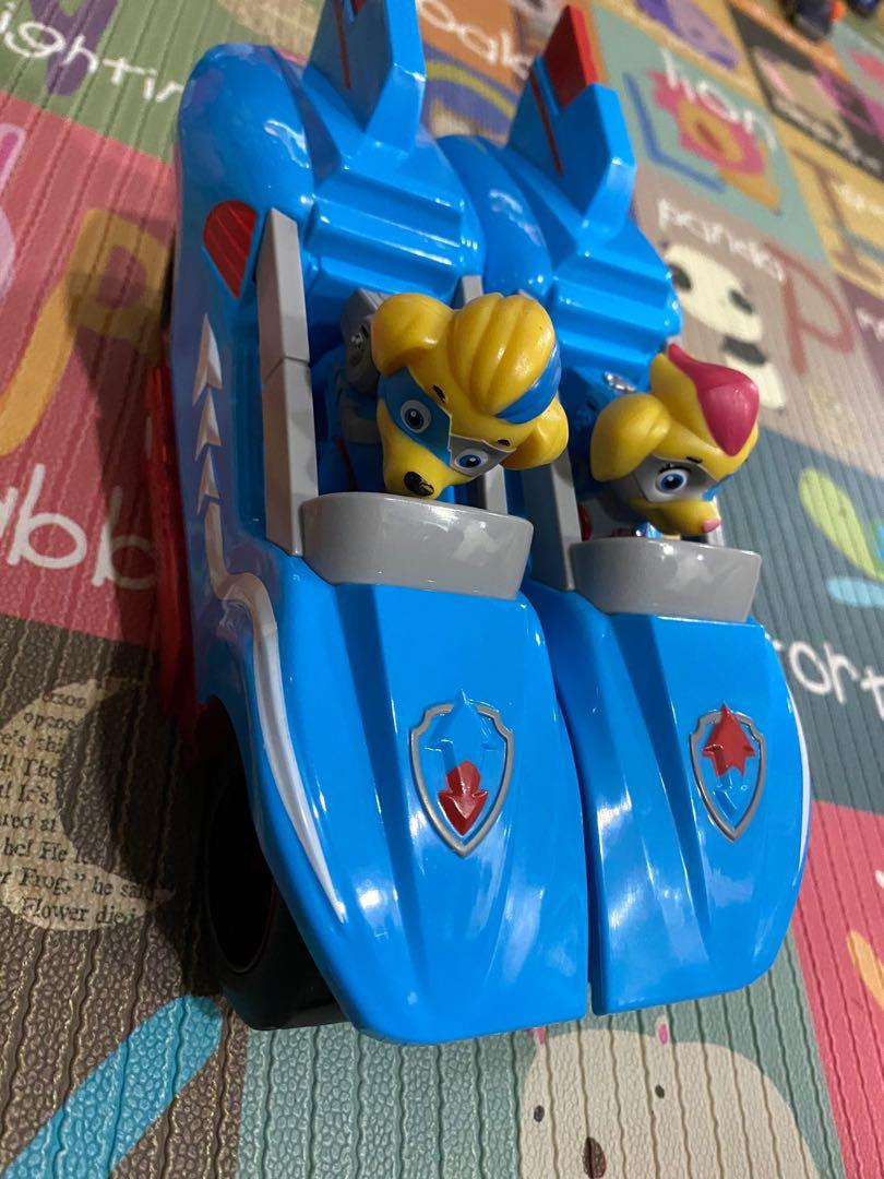 Paw Patrol Mighty Twin Power Split Vehicle + Super Paw Mighty Twin Pups ...