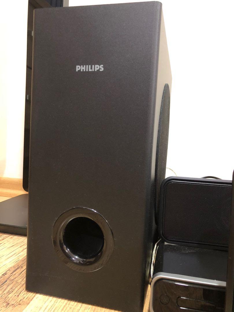 Philips DVD Home Theatre System HTS3366/98, Audio, Soundbars, Speakers