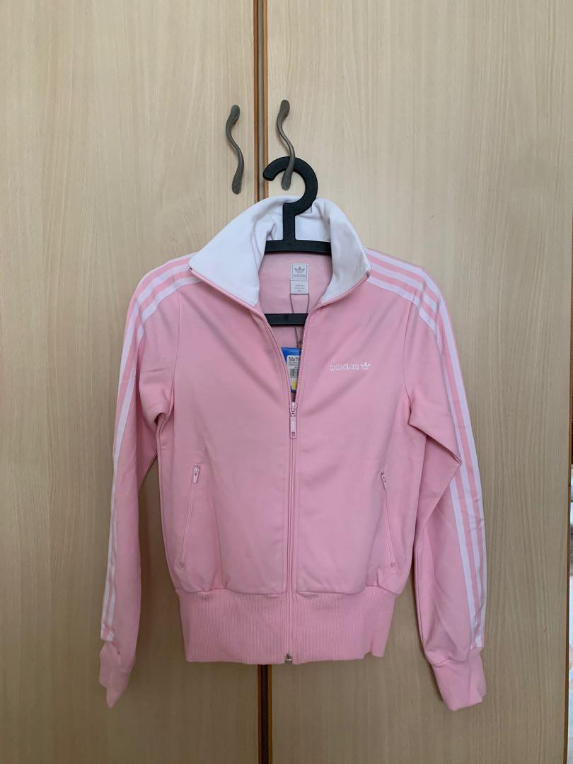 pink and blue adidas jacket