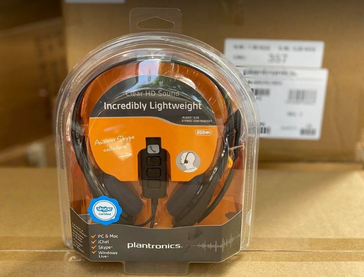 Plantronics audio 628 stereo usb headset discount