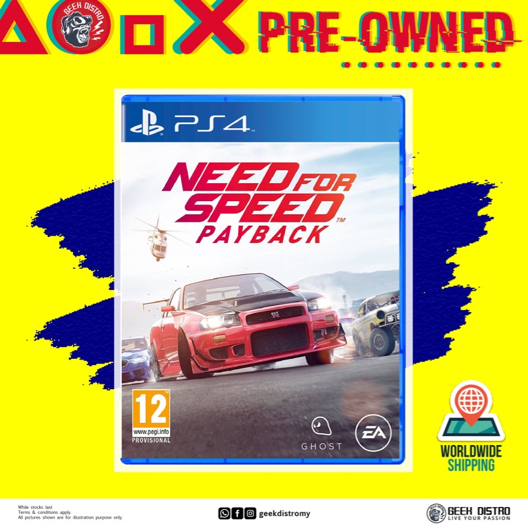 Ps4 Need For Speed Payback Video Gaming Video Games On Carousell