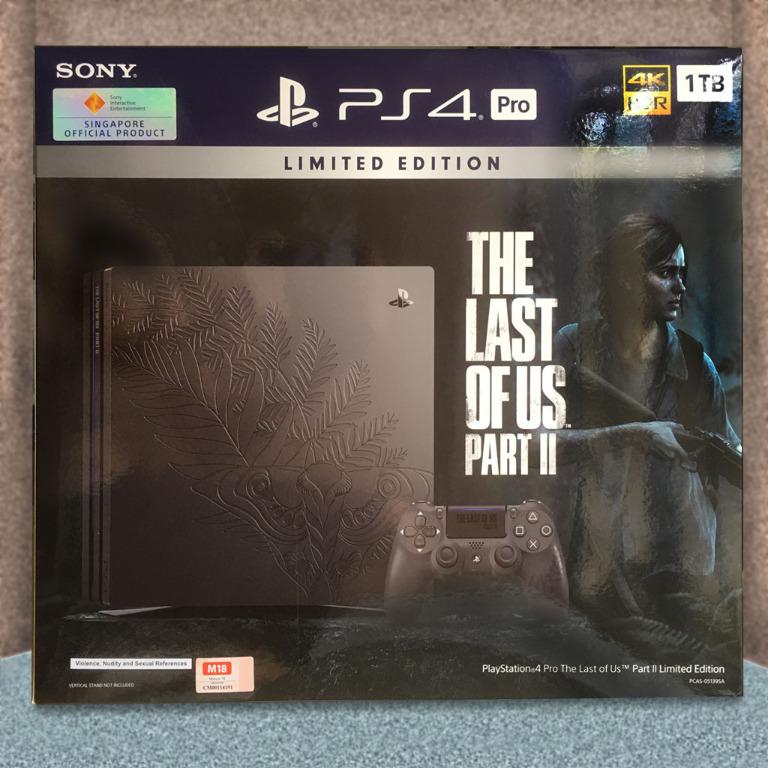 ps4 pro 1tb the last of us part ii limited edition