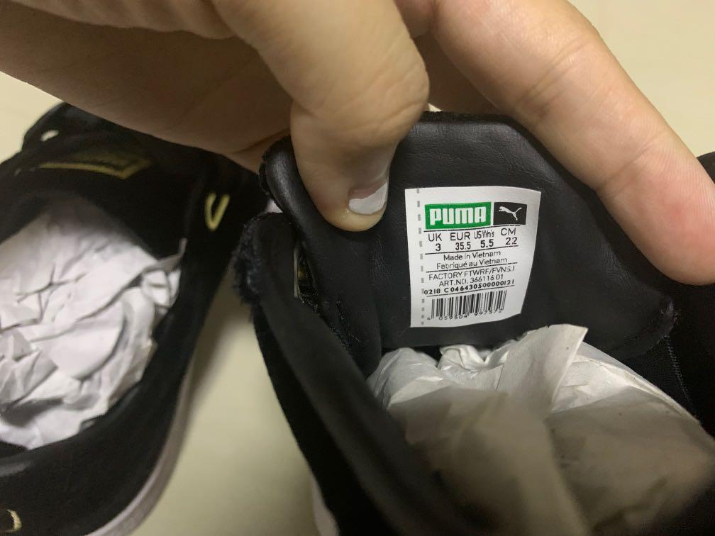 Puma best sale basket embroidery