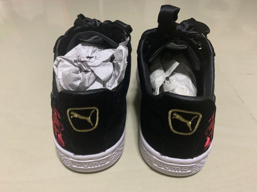 Puma Basket Heart Embroidery Women s Trainer