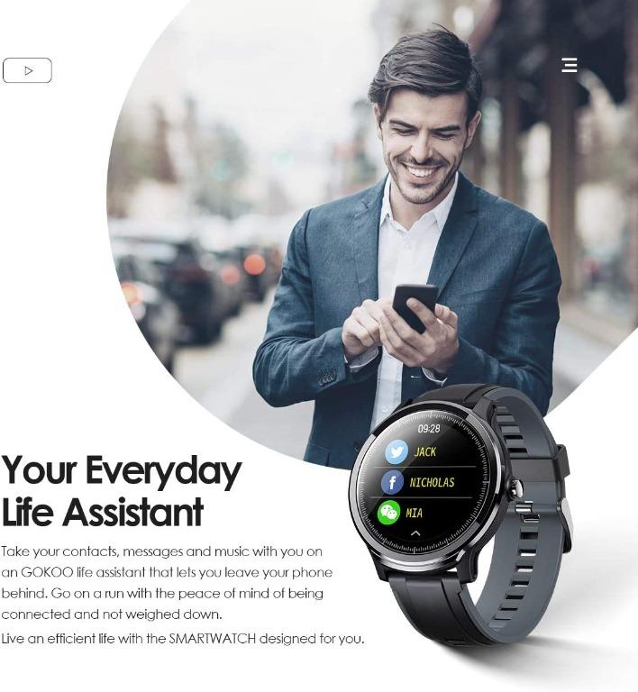 Q045 GOKOO Smart Watch Sport Activity Tracker Waterproof