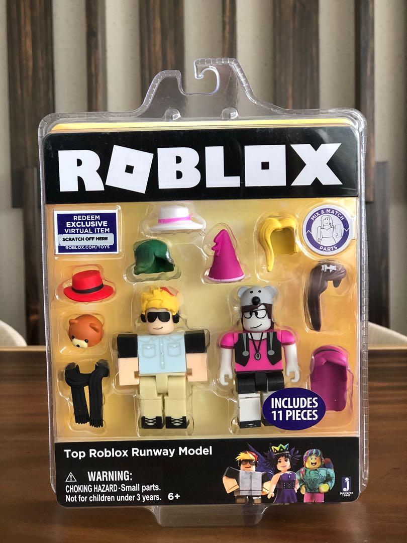 roblox series 4 figurine with virtual item code toys games toys on carousell