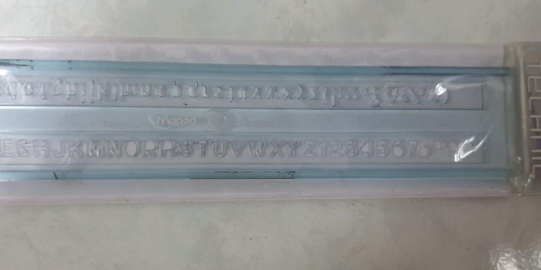Rotring drawing/lettering templates, Computers & Tech, Office ...