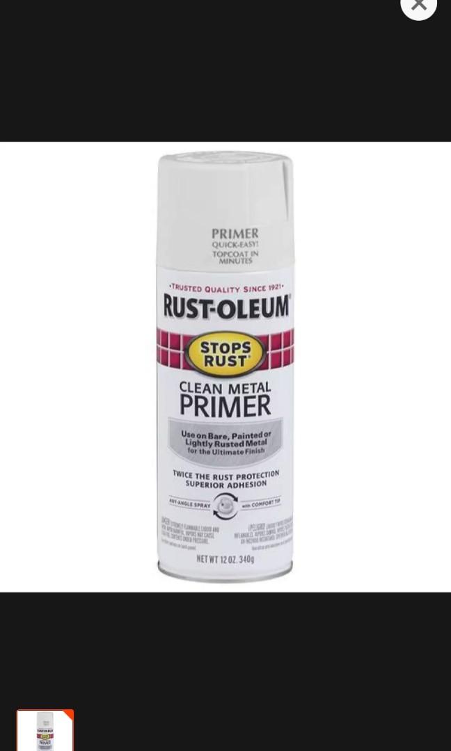 Rustoleum clean metal primer spray, Hobbies & Toys, Stationery & Craft