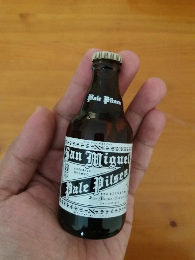 San Miguel Beer Advertising Black Rubber Flight Bag Name & Address Tag 