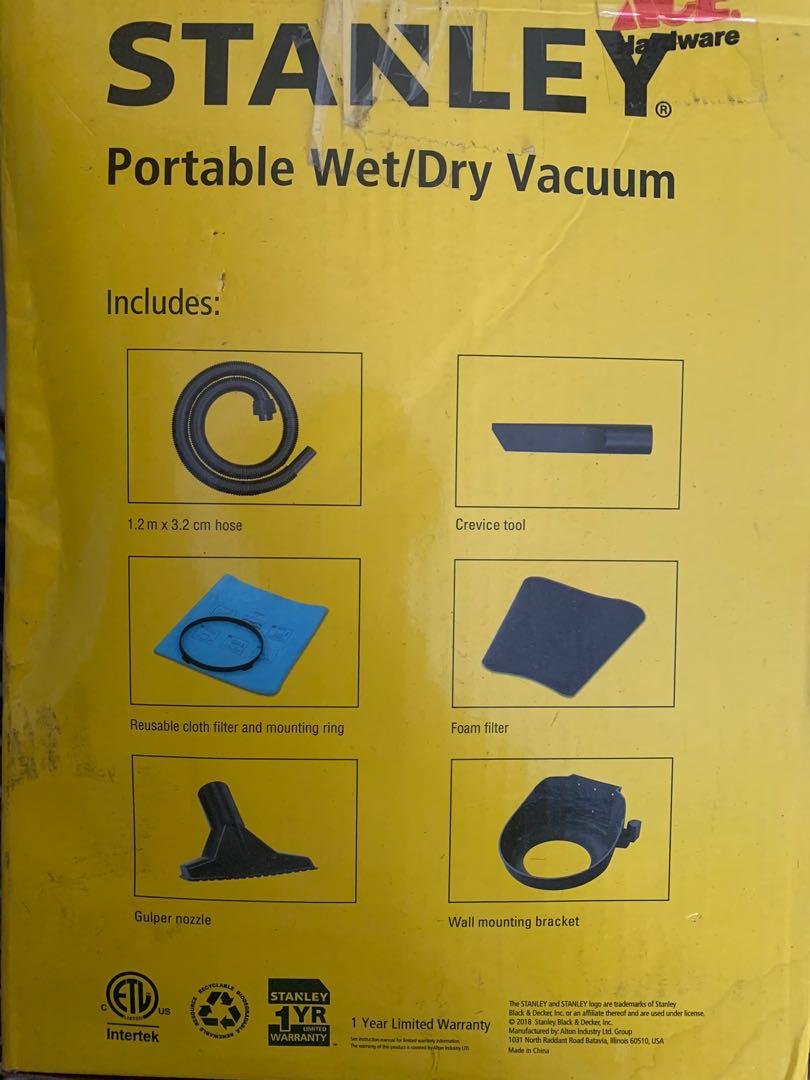 STANLEY 600 Watts 1.0 Gallon Dry/Wet VACUUM, TV & Home Appliances