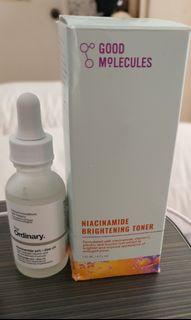 The Ordinary and Good Molecules Niacinamide Set