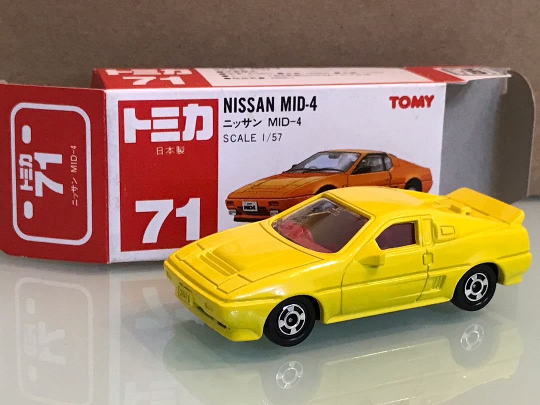 Tomica Nissan mid4 日本製黃, 興趣及遊戲, 玩具& 遊戲類- Carousell