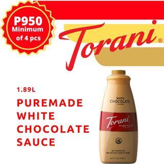 TORANI WHITE CHOCOLATE SAUCE 1.89 liters