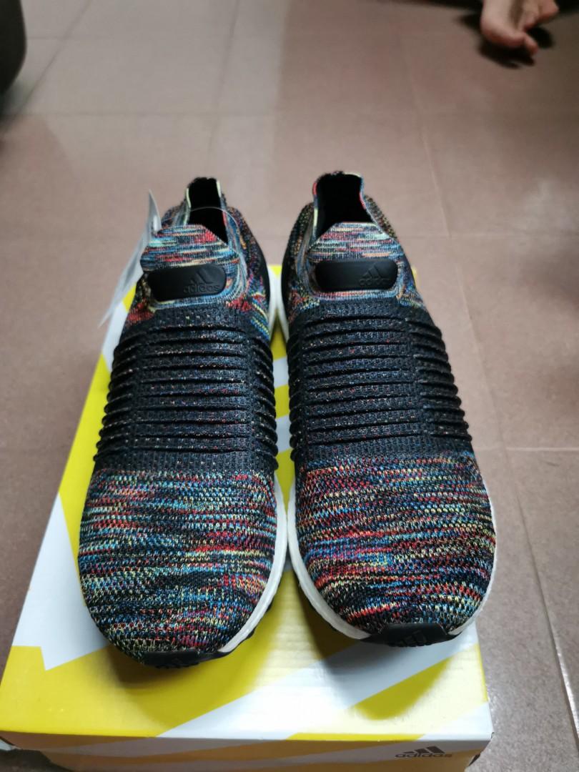 Ultraboost laceless Black multi color Men s Fashion Footwear