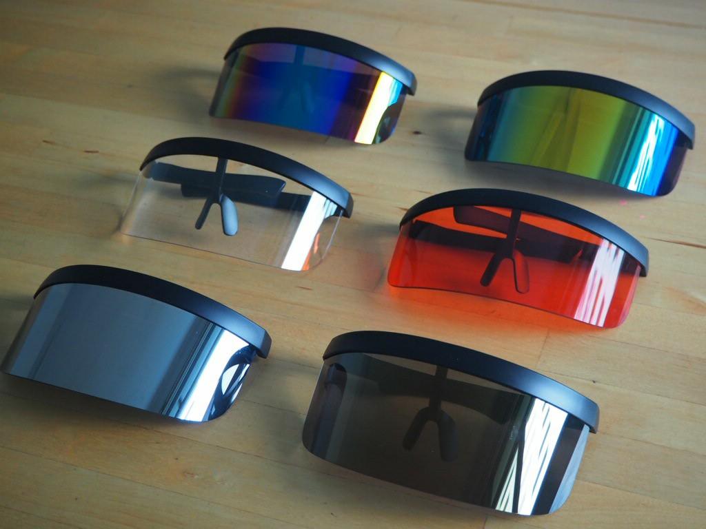 Unisex Face Shield Sunglasses Visor Face Mask Men S Fashion Watches Accessories Sunglasses Eyewear On Carousell
