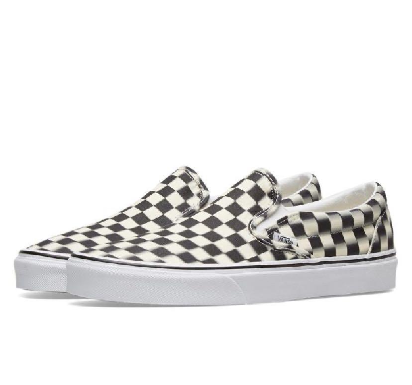 Checkerboard blurry vans sale