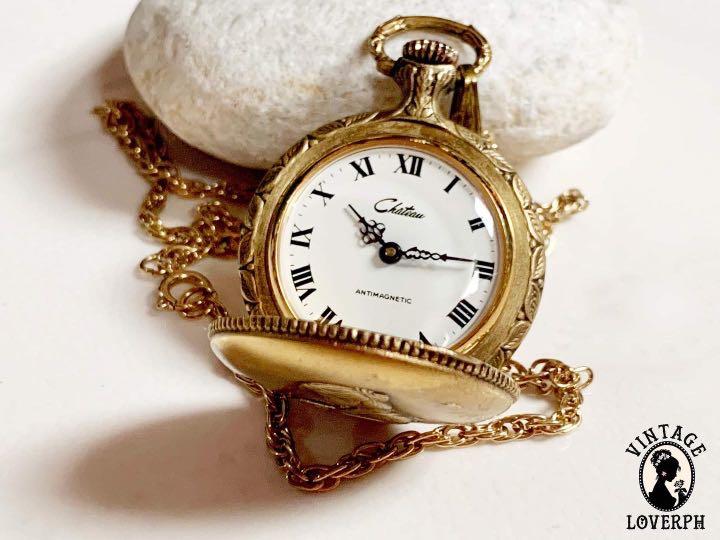 Chateau watch clearance necklace
