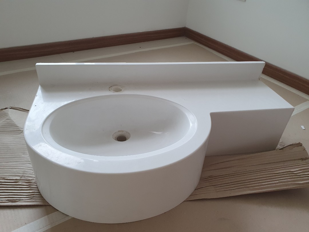 Wash Basin With Small Vanity Top Hdb, How To Fit Sink Vanity Unit
