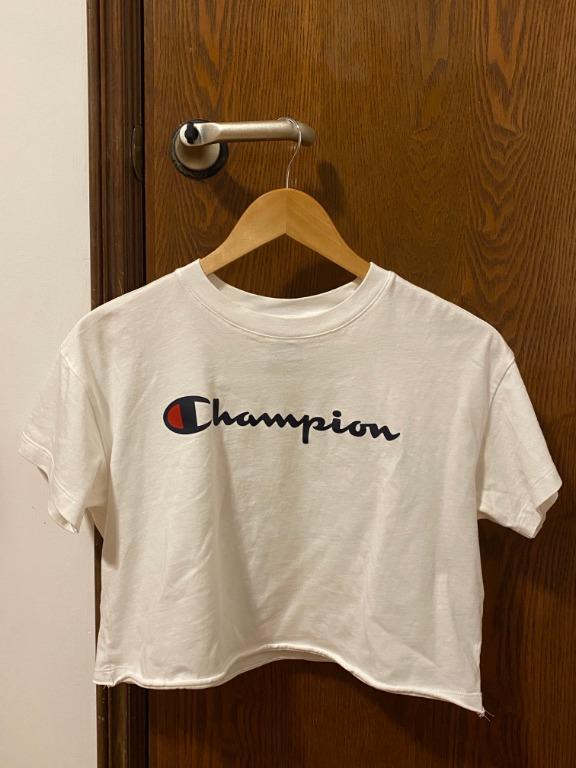 white champion crop top
