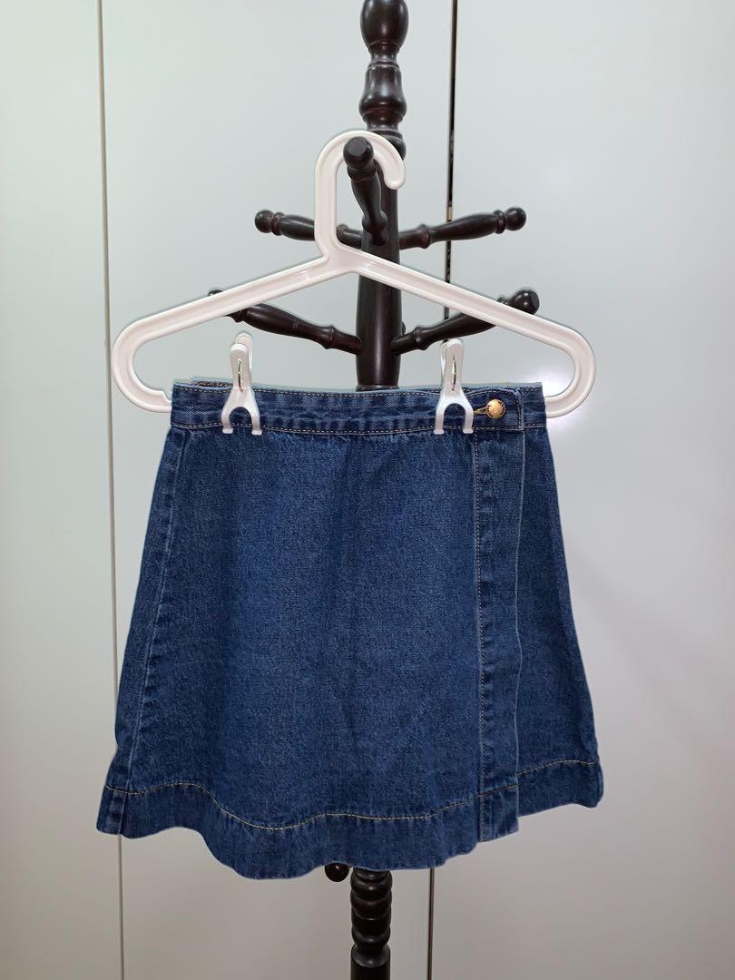 Wrap Around Denim Skirt, Women's 