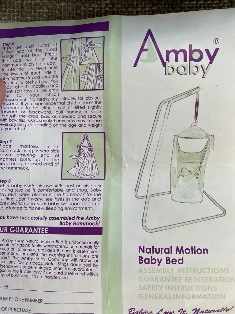 Amby Baby Motion Bed Babies Kids Infant Playtime on Carousell