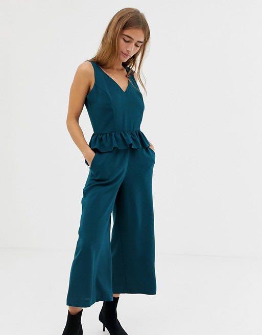 Frill hotsell hem jumpsuit