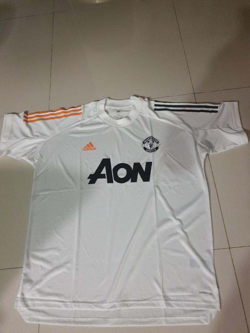 Authentic 20 21 Man U Training Jersey Sports Sports Apparel On Carousell