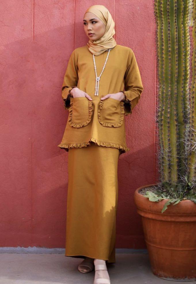 Baju raya mustard