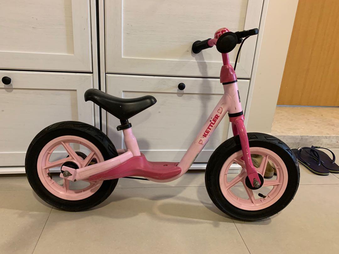 pink balance bike for 3 year old