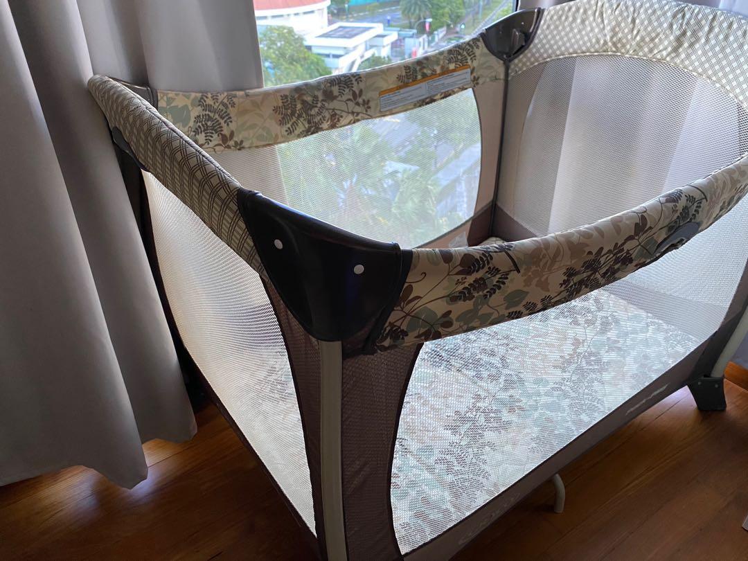 Big Travel Cot Babies Kids Baby Nursery Kids Furniture Cots Cribs on Carousell