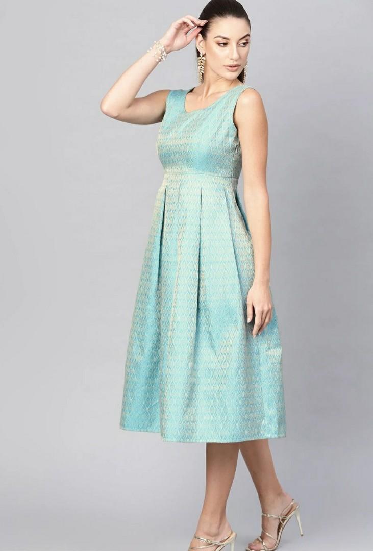 silver mid length dresses