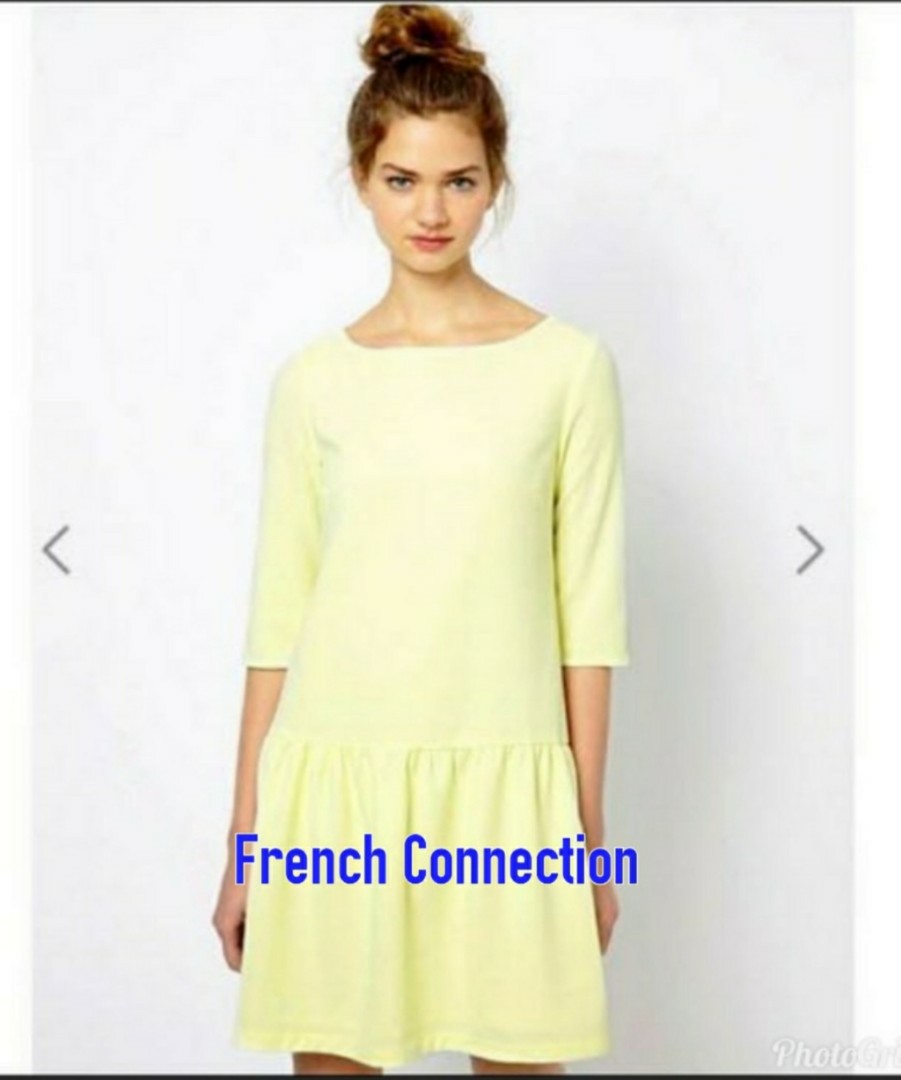 French connection yellow dress outlet