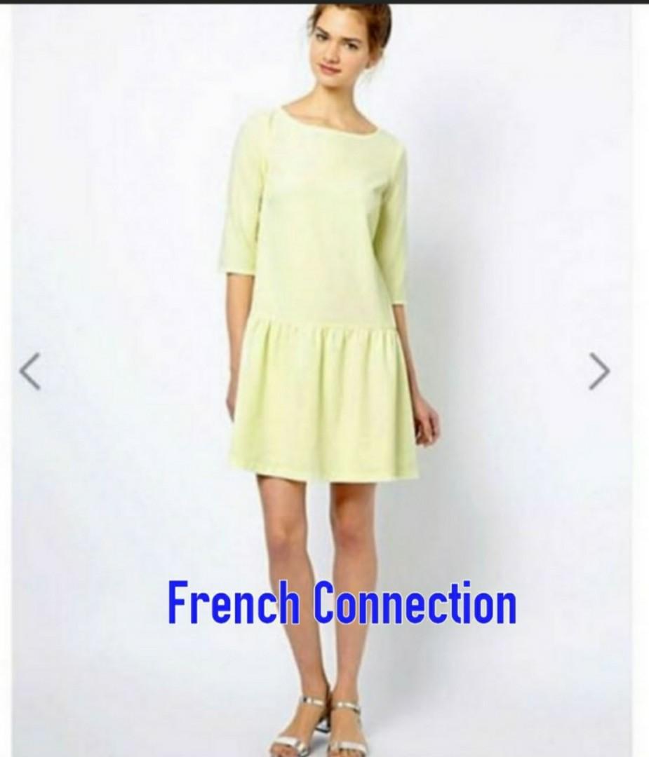 French connection hotsell yellow dress