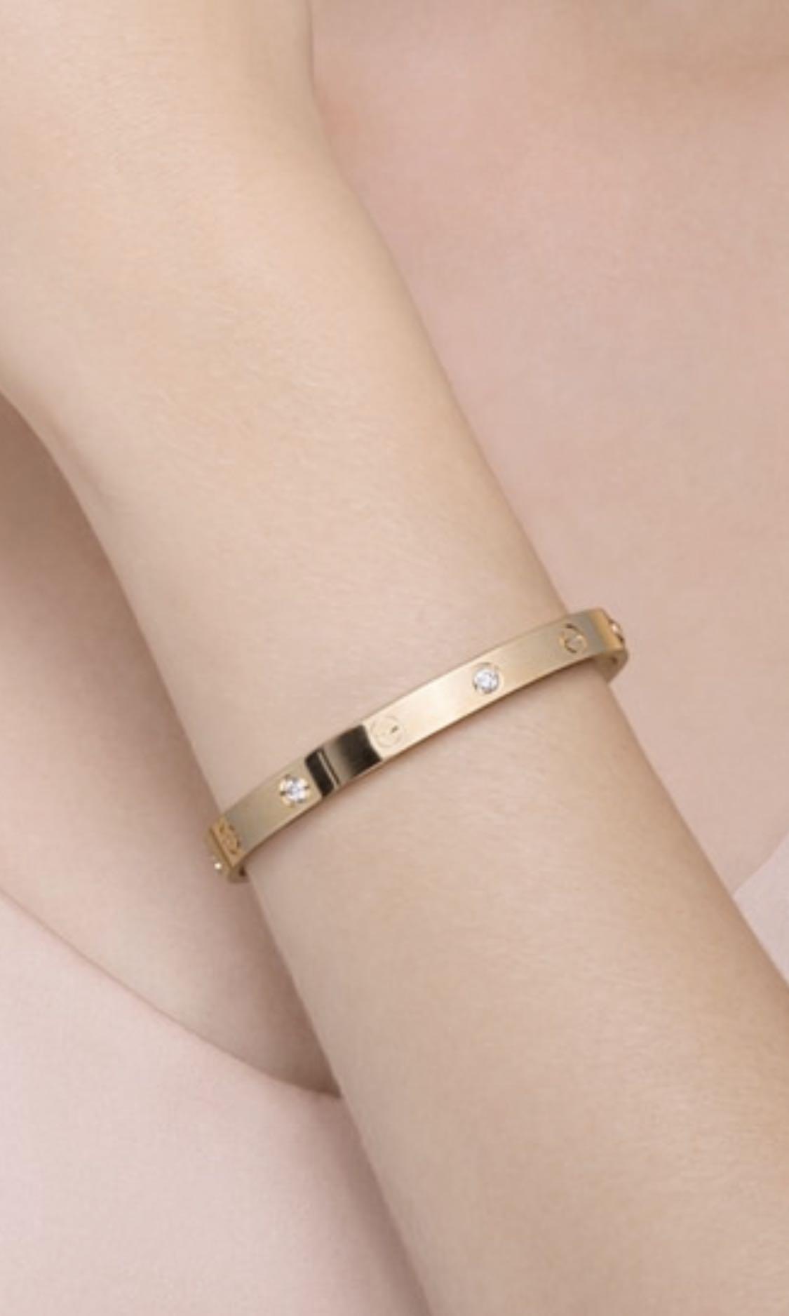 cartier 4 diamond love bracelet price